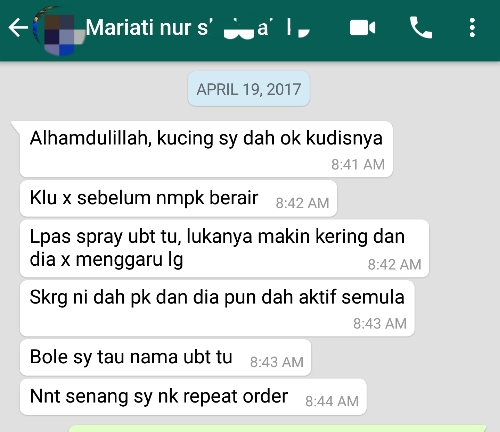 Kesayangan Mariati Kembali Aktif Selapas Lima Hari  PS Herbs