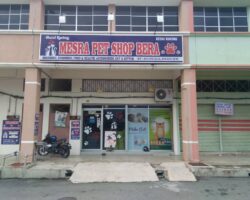 Mesra Pet shop di Bera Pahang menjual pelbagai produk keperluan pet anda