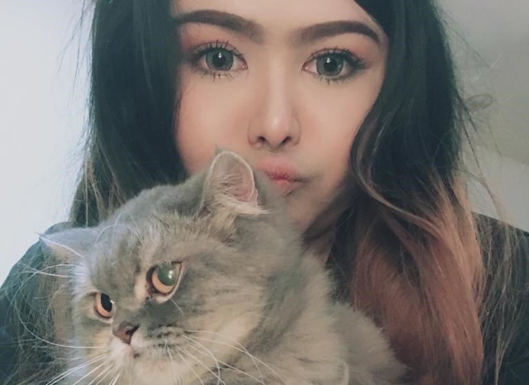 Kitty sihat sepenuhnya setelah sebulan dirawat dengan ubat PS Herbs